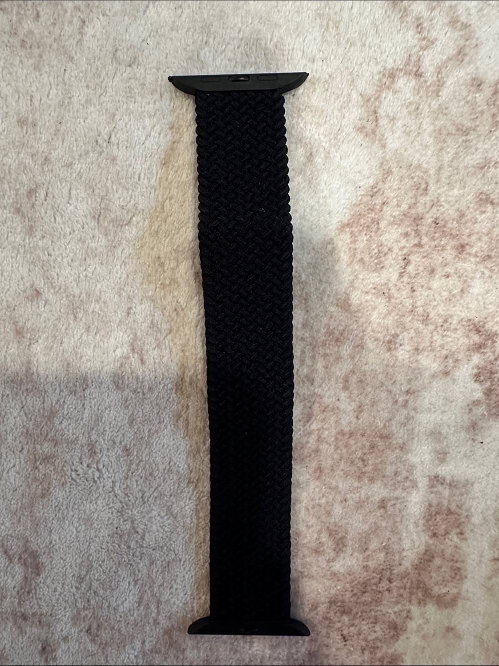 Black Braided Elastic Watch Band for Women